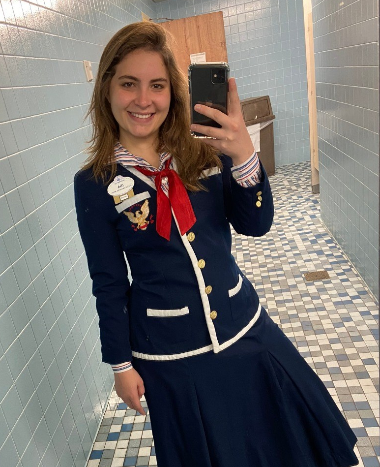 Isadora trabalhou no American Pavilion / Foto: Isadora Bottecchia