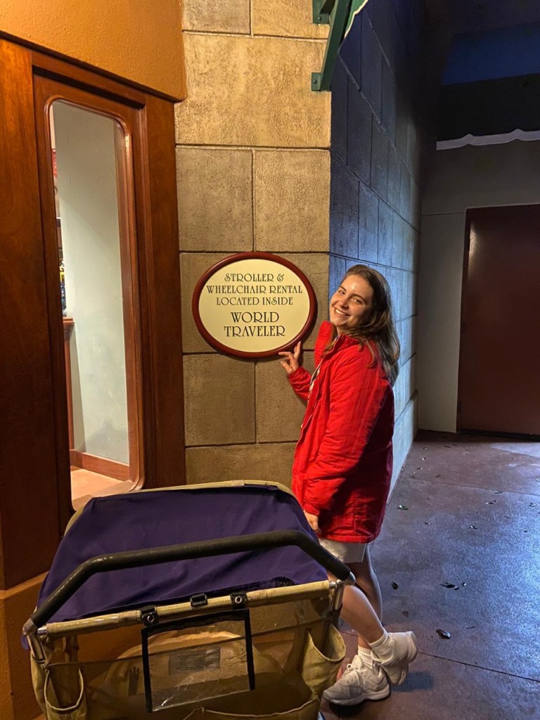 Isadora na loja World Traveler / Foto: Isadora Bottecchia